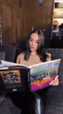 Luxury Girl Reading GIF