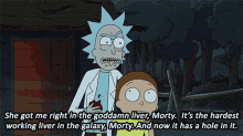 rick and morty liver