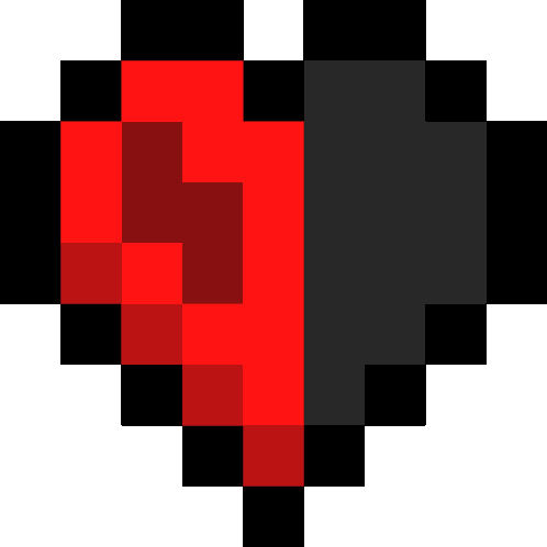 Hardcore Heart Minecraft Sticker - Hardcore Heart Minecraft Minecraft Hardcore Heart Stickers
