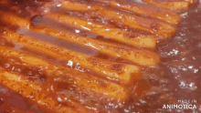 a tray of food with the words made in animotica on the bottom right