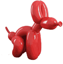 koons art love red dogs