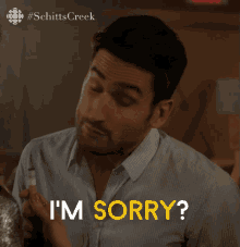 Im Sorry Schitts Creek GIF - Im Sorry Schitts Creek Ep408 GIFs