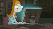 Phineas And Ferb Computer GIF - Phineas And Ferb Computer Late Night GIFs