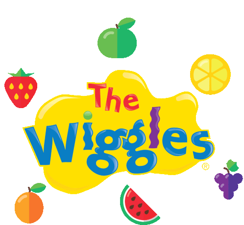 The Wiggles Title Sticker - The Wiggles Title Name Of The Show Stickers