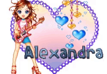 alexandra alexandra name girl guitar hearts
