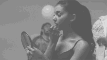 The Girl With A Full Face Of Makeup On. GIF - Ariana Grande Makeup Lipstick GIFs