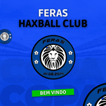 a logo for feras haxball club with a lion on it