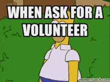 Volunteer Ask For A Volunteer GIF - Volunteer Ask For A Volunteer Homer GIFs