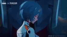 Rei Ayanami Turning Head GIF - Rei Ayanami Turning Head Eva 00 GIFs