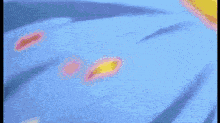 a pixelated drawing of a woman in a blue hat holding playing cards