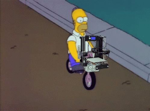 3d Printer Homer GIF - 3d Printer Homer Bike - Discover & Share GIFs