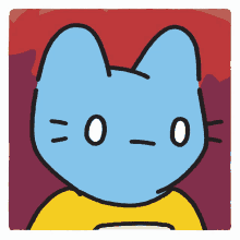 Blue Cat Shocked GIF - Blue Cat Shocked Shocked Face GIFs