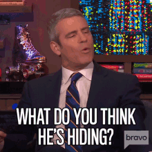 what do you think hes hiding andy cohen watch what happens live what do you think hes covering up what do you think hes not telling you