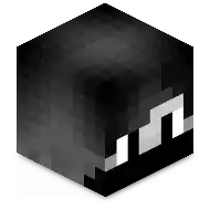 a black and white cube with a white arrow on the side