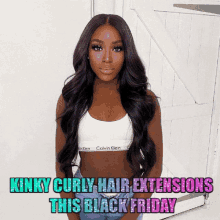 Curly Human Hair Extensions Curly Hair Extensions GIF