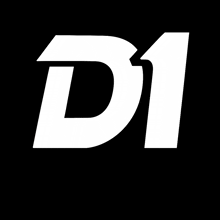 a black background with a white letter d1 on it