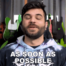 As Soon As Possible Andrew Baena GIF - As Soon As Possible Andrew Baena As Early As Possible GIFs