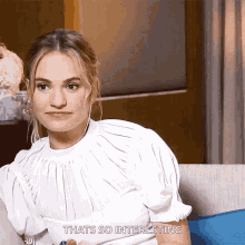 Lily James Interesting GIF - Lily James Interesting Lips GIFs