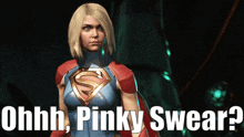Injustice 2 Supergirl GIF - Injustice 2 Supergirl Ohhh Pinky Swear GIFs