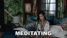 Meditating Jhené Aiko GIF - Meditating Jhené Aiko None Of Your Concern Song GIFs
