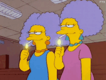 Simpsons Smoking GIF - Simpsons Smoking Sisters GIFs