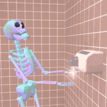 Skeleton Bathroom GIF - Skeleton Bathroom Restroom GIFs