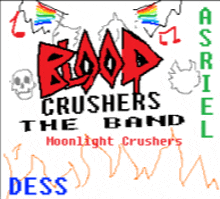 a poster for a band called the crushers