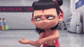 a cartoon character is standing in front of a sign that says 1-29