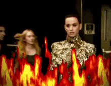 Katy Perry Through The Fire GIF - Katy Perry Through The Fire Fire GIFs