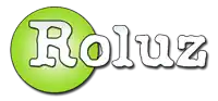 a green circle with the word roluz written on it