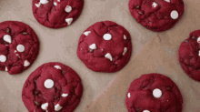 Red Velvet Cookies Dessert GIF - Red Velvet Cookies Dessert Baked Goods GIFs