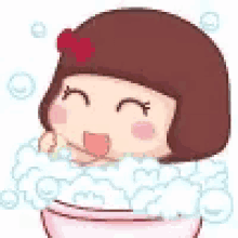 Cute Kawaii GIF - Cute Kawaii Bath GIFs