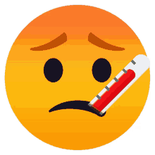 face with thermometer people joypixels fever sick
