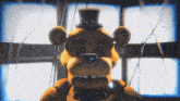 a yellow teddy bear with a top hat on
