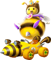 Honey Queen Bumble V Sticker - Honey Queen Bumble V Mario Kart Stickers