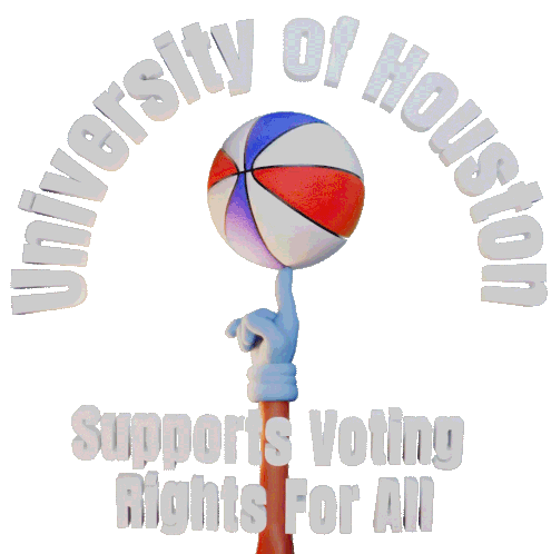 University Of Houston Supports Voting Rights For All Houston Sticker - University Of Houston Supports Voting Rights For All University Of Houston Supports Voting Rights University Of Houston Supports Voting Stickers