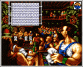 a video game scene with a neo geo logo