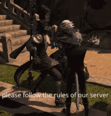 please follow the rules of our server please follow rules server