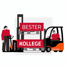 red team move toyota forklift