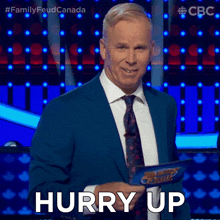 Hurry Up Gerry Dee GIF - Hurry Up Gerry Dee Family Feud Canada GIFs