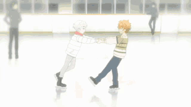 Yuri Pixiv Anime Ice skating Figure skating mid ad fictional Character  cartoon png  PNGEgg