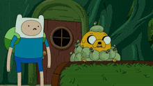 a cartoon character holding a bunch of green bags