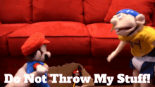 Sml Mario GIF - Sml Mario Do Not Throw My Stuff GIFs