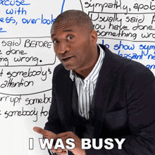 I Was Busy James GIF - I Was Busy James Engvid GIFs