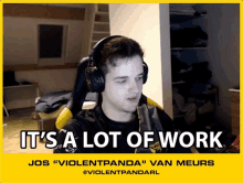 Its A Lot Of Work Jos Van Meurs GIF - Its A Lot Of Work Jos Van Meurs Violentpanda GIFs