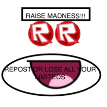 Madness Raise Raise Madness GIF - Madness Raise Raise Madness Roblox Limited GIFs