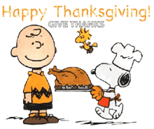 Happy Turkey Day Charlie Brown GIF