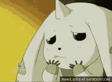 Terriermon Digimon GIF - Terriermon Digimon Flustered GIFs