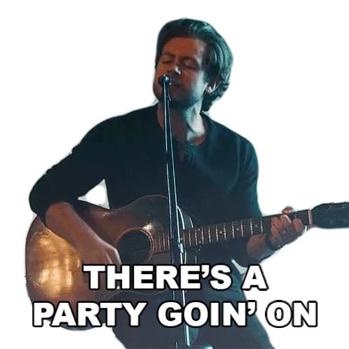 Theres A Party Goin On Brandon Lay Sticker - Theres A Party Goin On Brandon Lay Yada Yada Yada Song Stickers