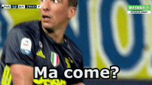 Mandžukić Juve Juventus Ma Come Che Stai Dicendo Calcio Calciatore GIF - Mandžukić Juve Juventus GIFs